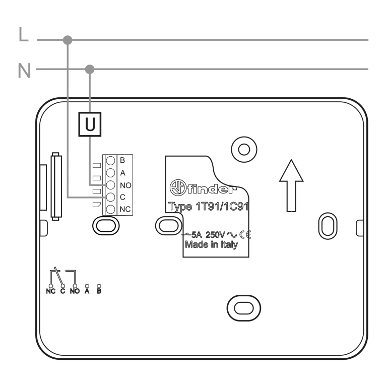 Type 1C.91 - Digital chronothermostat Bliss (Wi-Fi) Type 1C.91 - Digital chronothermostat Bliss (Wi-Fi)