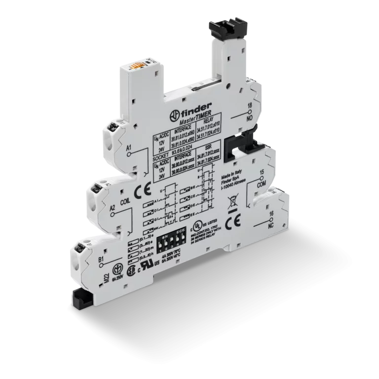 Type 93.69 - Push-In terminal timed socket 