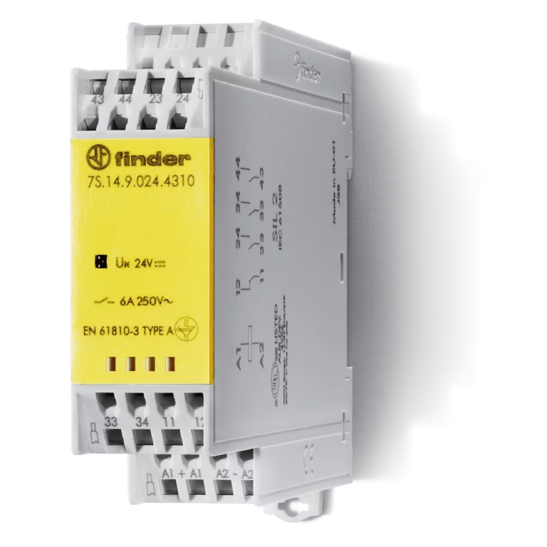 Type 7S.14/7S.34 – Modular relay with forcibly guided contacts 6A Type 7S.14/7S.34 – Modular relay with forcibly guided contacts 6A