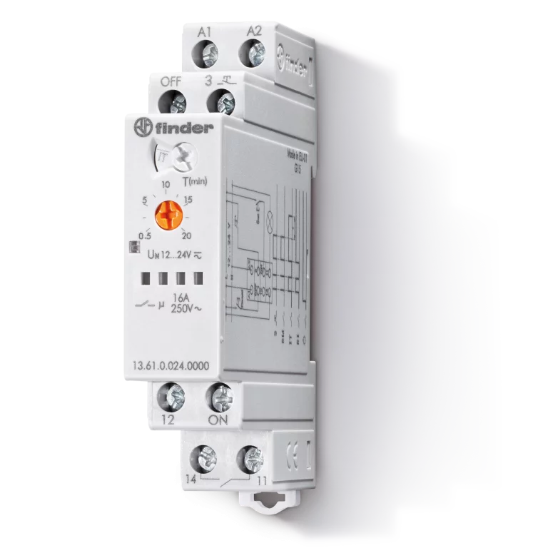Type 13.61 - Electronic step/monostable relay 16A