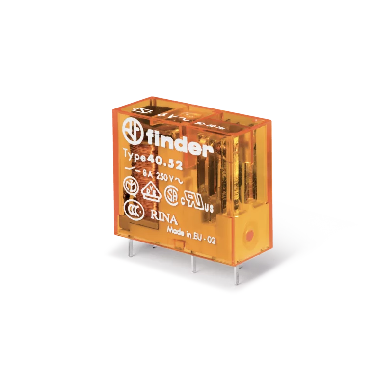 Type 40.52 - miniature PCB/plug-in relay 8A Type 40.52 - miniature PCB/plug-in relay 8A