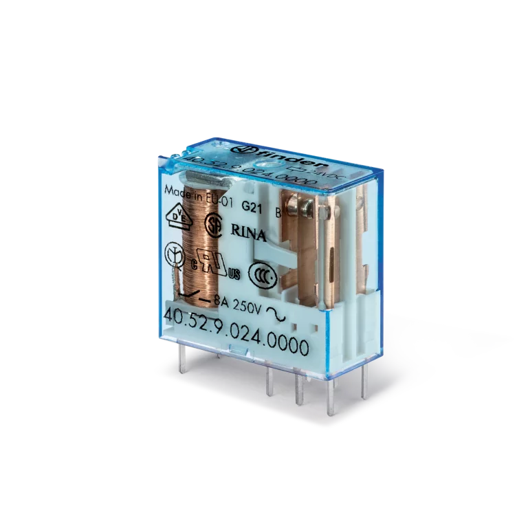 Type 40.52 - miniature PCB/plug-in relay 8A Type 40.52 - miniature PCB/plug-in relay 8A