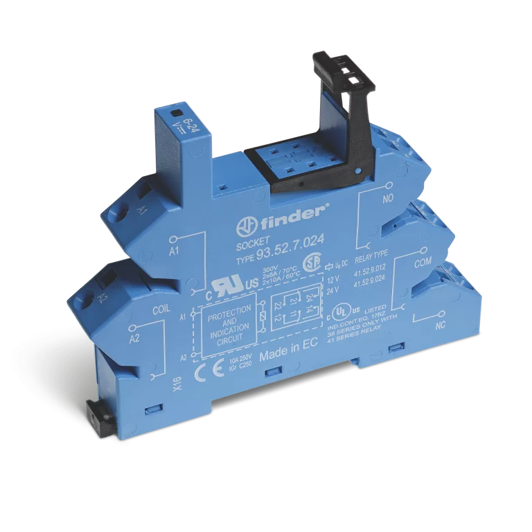 Type 93.52 - socket with screwless terminals Type 93.52 - socket with screwless terminals