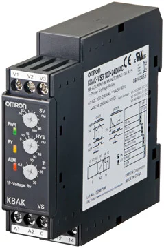 K8AK-VS3 100-240VAC - K8AK-VS Single-Phase Voltage Relay K8AK-VS3 100-240VAC - K8AK-VS Single-Phase Voltage Relay
