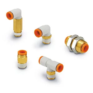 KQ2- One-touch Fitting- Inch Size Tube- M- R Connection Thread - KQ2, One-touch Fitting, Inch Size Tube, M, R Connection Thread
