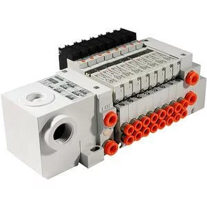 VV5Q11-T-1000 Series- Base Mounted Manifold- Plug-in Type- Terminal Box - VV5Q11-T,1000 Series, Base Mounted Manifold, Plug-in Type, Terminal Box