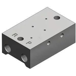 10-SS3YJ3-*41- Type *41 Manifold (for SYJ300 Base Mounted Valves)- Clean Series - 10-SS3YJ3-*41, Type *41 Manifold (for SYJ300 Base Mounted Valves), Clean Series