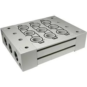 SS5Y9-23*- 9000 Series- Stacking Manifold- DIN Rail Mount (option)- Body Ported - SS5Y9-23*, 9000 Series, Stacking Manifold, DIN Rail Mount (option), Body Ported