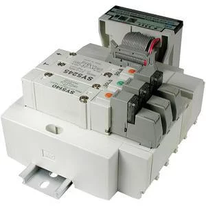 SS5Y5-45S1D- 5000 Series- Stacking Manifold- DIN Rail Mount- Sharp Serial Unit - SS5Y5-45S1D, 5000 Series, Stacking Manifold, DIN Rail Mount, Sharp Serial Unit