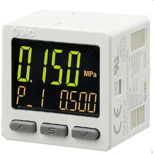 PSE300A- Digital Pressure Sensor Monitor- 3 Screen 3 Color- 1 Input/2 Out + Analog- IP40 - PSE300A, Digital Pressure Sensor Monitor, 3 Screen 3 Color, 1 Input/2 Out + Analog, IP40