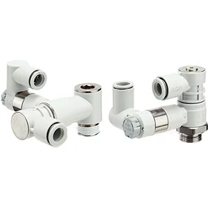 ASP- Speed Controller with Pilot Check Valve- Push-lock Type - ASP, Speed Controller with Pilot Check Valve, Push-lock Type