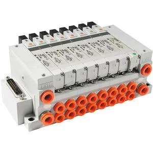 VV5Q21-F- 2000 Series- Base Mounted Manifold- Plug-in- D-sub Connector - VV5Q21-F, 2000 Series, Base Mounted Manifold, Plug-in, D-sub Connector