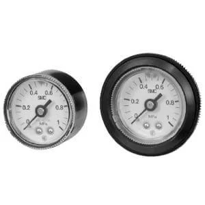 G46E- Pressure Gauge- Oil-free- External Parts Copper-free w/Limit Indicator (O.D. 42) - G46E, Pressure Gauge, Oil-free, External Parts Copper-free w/Limit Indicator (O.D. 42)