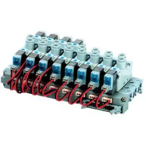 10-SS5YJ5-43P- Manifold (5 Port/Base Mount)- Clean Series - 10-SS5YJ5-43P, Manifold (5 Port/Base Mount), Clean Series