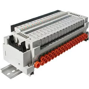 VV5Q11-G- 1000 Series- Base Mounted Manifold- Flat Cable w/Power Supply Terminal Block - VV5Q11-G, 1000 Series, Base Mounted Manifold, Flat Cable w/Power Supply Terminal Block VV5Q11-G- 1000 Series- Base Mounted Manifold- Flat Cable w/Power Supply Terminal Block - VV5Q11-G, 1000 Series, Base Mounted Manifold, Flat Cable w/Power Supply Terminal Block