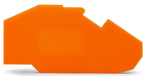 782-317 - End and intermediate plate; 1.5 mm thick; orange