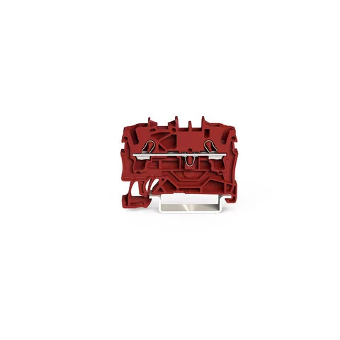2002-1203 - TOPJOB®S feedthrough terminal block; rail mount; 2-conductor; 5.2 mm wide; red