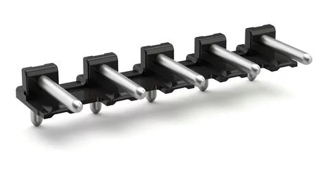 2092-3723/200-000 - THR male header; 1.4 mm Ø solder pin; angled; Pin spacing 7.5 mm; 3-pole; black