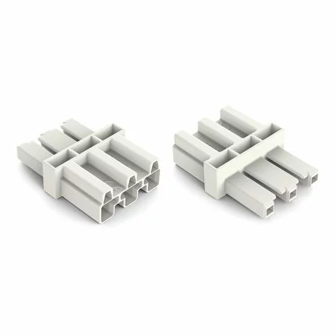 770-653 - Intermediate coupler; 3-pole; Cod. A; for sockets and plugs; white 770-653 - Intermediate coupler; 3-pole; Cod. A; for sockets and plugs; white