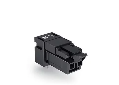 890-802/011-000 - Socket for PCBs; angled; 2-pole; Cod. A; black