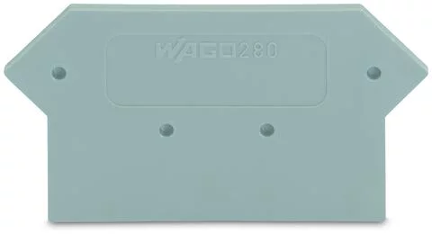 280-330 - End and intermediate plate; 2.5 mm thick; gray