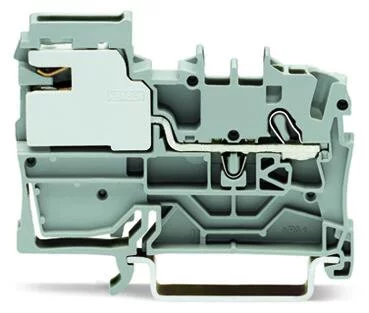 2002-7111 - TOPJOB@S power distribution disconnect terminal block; rail mount; 1-conductor; 5.2 mm wide; gray