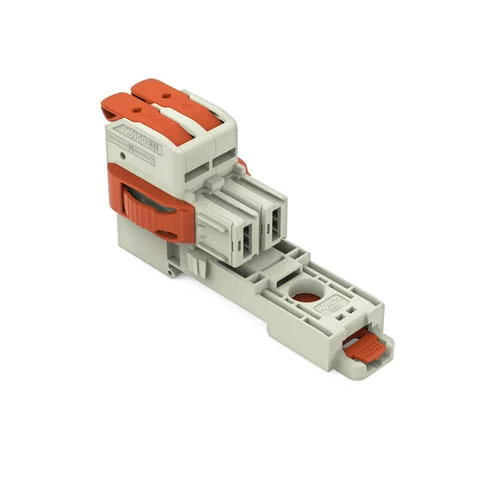 832-1102/037-000/306-000 - 1-conductor female connector; lever; Push-in CAGE CLAMP®; 16 mm²; Pin spacing 10.16 mm; 2-pole; 100% protected against mismating; Lateral locking levers; DIN-35 rail/panel mounting; Silver-plated contacts; 16,00 mm²; light gray 832-1102/037-000/306-000 - 1-conductor female connector; lever; Push-in CAGE CLAMP®; 16 mm²; Pin spacing 10.16 mm; 2-pole; 100% protected against mismating; Lateral locking levers; DIN-35 rail/panel mounting; Silver-plated contacts; 16,00 mm²; light gray