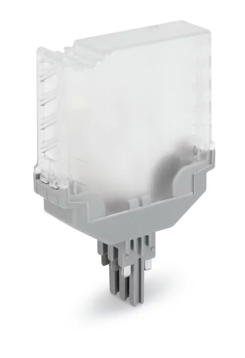 2042-331 - Empty component plug housing; 6-pole; transparent housing; with fiber optics