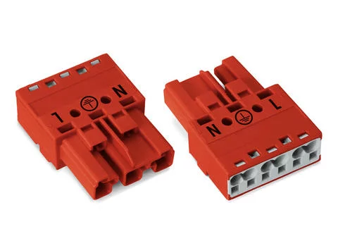 770-1313 - Plug; 3-pole; 4,00 mm²; red