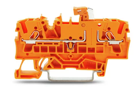 2002-1672 - Disconnect terminal block; knife disconnect; rail mount; 2-conductor; 5.2 mm wide; orange 2002-1672 - Disconnect terminal block; knife disconnect; rail mount; 2-conductor; 5.2 mm wide; orange