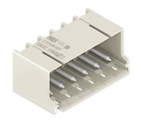 2092-1423 - THT male header; 1.4 mm Ø solder pin; angled; Pin spacing 5 mm; 3-pole; light gray 2092-1423 - THT male header; 1.4 mm Ø solder pin; angled; Pin spacing 5 mm; 3-pole; light gray