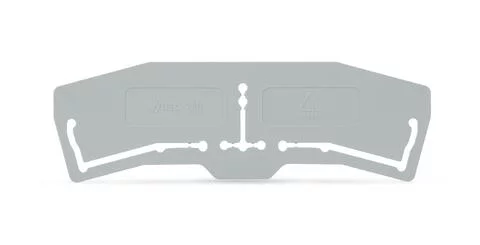 280-394 - Separator plate; 1 mm thick; 3 mm oversized; gray