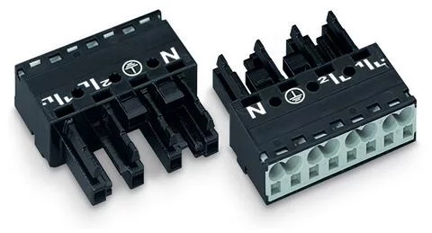 770-204 - Socket; 4-pole; Cod. A; 4,00 mm²; black