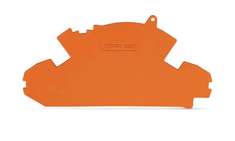 2007-8894 - End plate; 1.5 mm thick; with lock-out seal option; orange