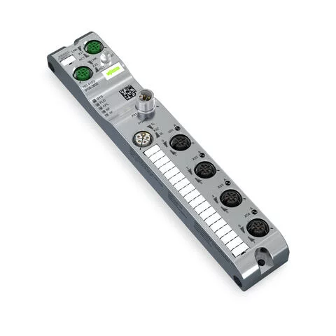 765-4103/100-000 - 4-Port-IO Link Client Class A; Profinet; 8 Configurable DIO; DC 24 V / 2.0 A; 4xM12 connection; SlimLine