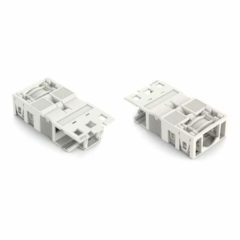 770-513/038-000 - Strain relief housing; 3-pole; with locking clip; for 1 cable; 7.0 … 11.5 mm; 48 mm; white