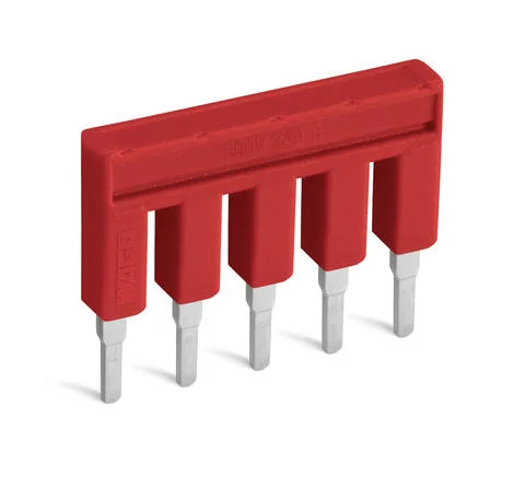 2002-405/000-005 - TOPJOB®S jumper; for 2002 series; insulated; 5-way; red