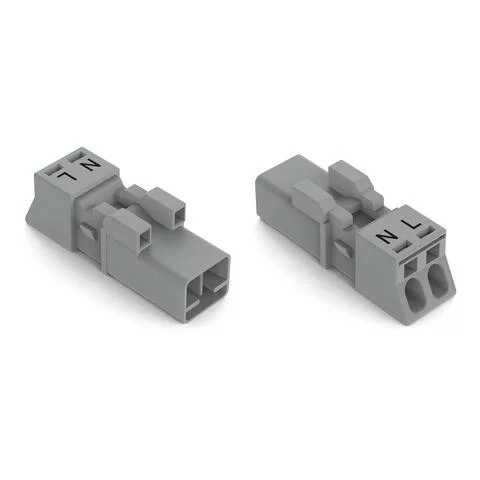 890-252/060-000 - Plug; 2-pole; 1,50 mm²; gray