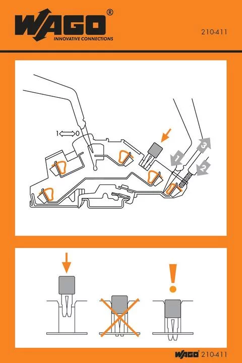 210-411 - Stickers for operating instructions