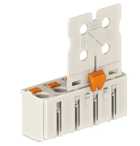 2092-3102/002-000 - 1-conductor female connector; push-button; Push-in CAGE CLAMP®; 2.5 mm²; Pin spacing 7.5 mm; 2-pole; Gripping plate sliding connector release; 2,50 mm²; light gray