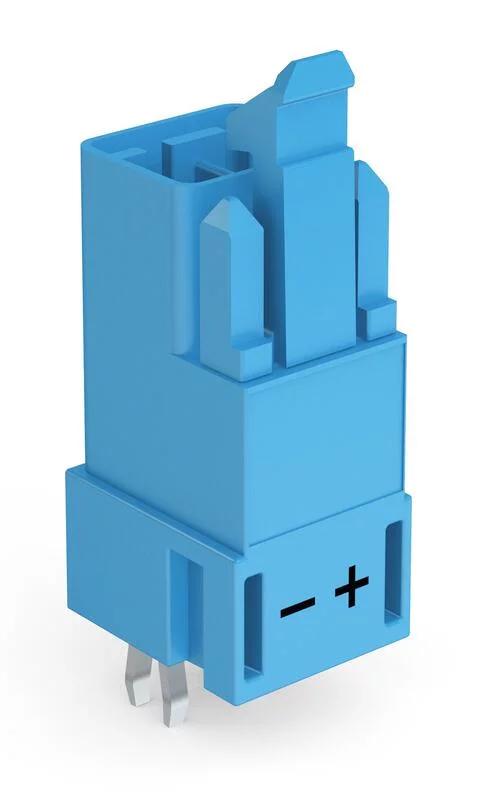 890-3112 - Plug for PCBs; straight; 2-pole; Cod. I; blue