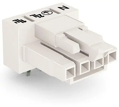 890-824/011-000 - Socket for PCBs; angled; 4-pole; Cod. A; white