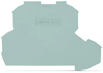 2000-2291 - TOPJOB®S end/intermediate plate; for 2000-22xx series terminal blocks; 0.7 mm wide; gray