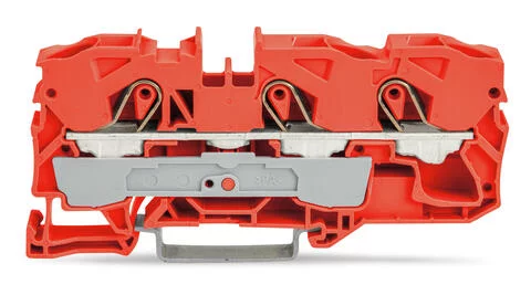 2016-1302 - TOPJOB®S feedthrough terminal block; rail mount; 3-conductor; 12 mm wide; orange
