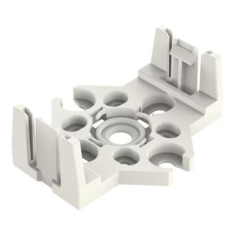 770-675 - Mounting plate; 5-pole; for distribution connectors; Plastic; white