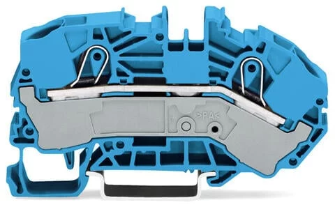2016-7604 - 2-conductor supply terminal blocks for distribution boxes; 16 mm²; side and center marking; for DIN-rail 35 x 15 and 35 x 7.5; Push-in CAGE CLAMP®; 16,00 mm²; blue