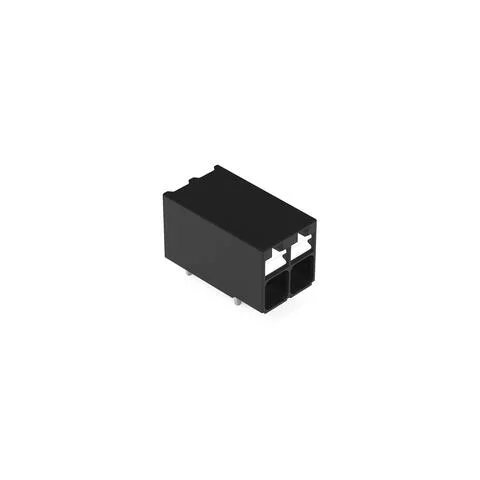 2086-1202/300-000 - THR PCB terminal block; push-button; 1.5 mm²; Pin spacing 3.5 mm; 2-pole; Push-in CAGE CLAMP®; Solder pin length 1.5 mm; 1,50 mm²; black
