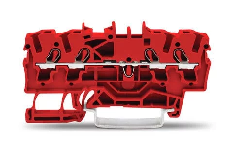 2002-1403 - TOPJOB®S feedthrough terminal block; rail mount; 4-conductor; 5.2 mm wide; red