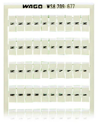 209-677 - WSB marking card; as card; MARKED; N (100x); not stretchable; Vertical marking; snap-on type; white