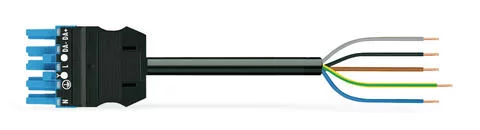 771-9385/166-501 - pre-assembled connecting cable; Cca; Socket/open-ended; 5-pole; Cod. I; H05Z1Z1-F 5G 1.5 mm²; 5 m; 1,50 mm² 771-9385/166-501 - pre-assembled connecting cable; Cca; Socket/open-ended; 5-pole; Cod. I; H05Z1Z1-F 5G 1.5 mm²; 5 m; 1,50 mm²